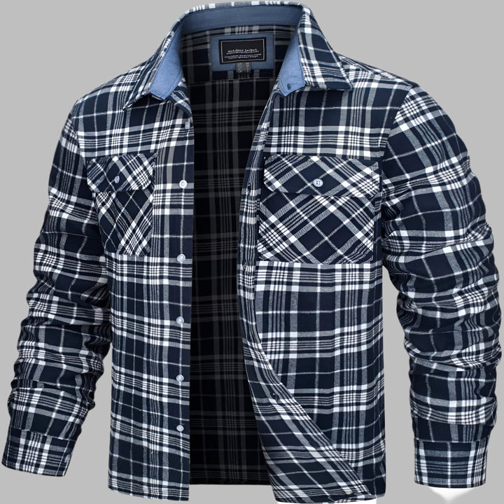 Chemise de bûcheron en flanelle à carreaux de coton