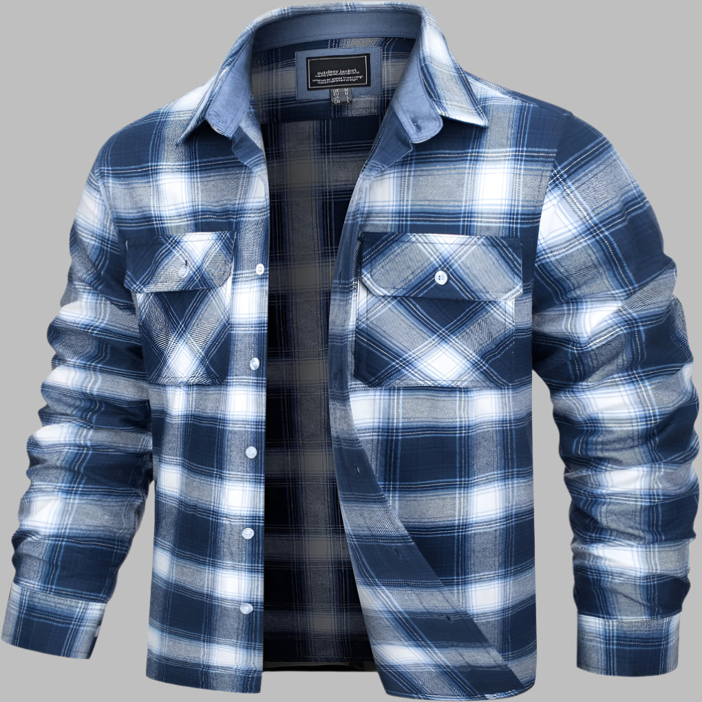 Chemise de bûcheron en flanelle à carreaux de coton