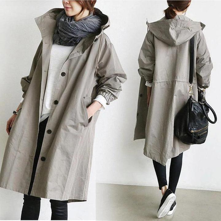 Cosette | Parka gris avec capuche
