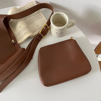 Blanche - Sac élégant en cuir pour femme