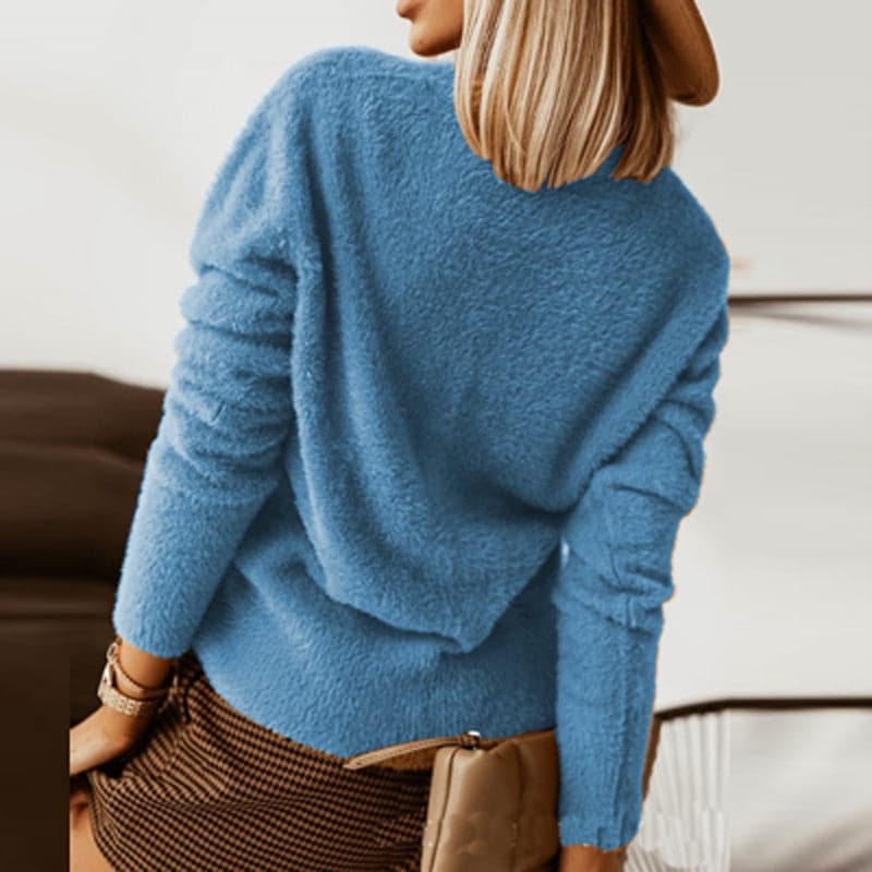 Elise - Pull en tricot avec boutons statement