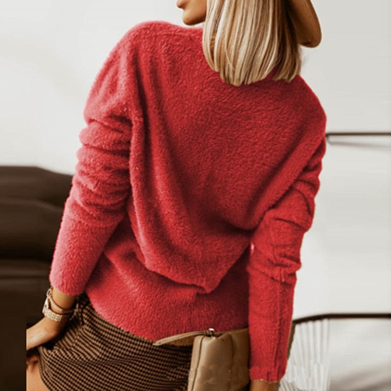 Elise - Pull en tricot avec boutons statement