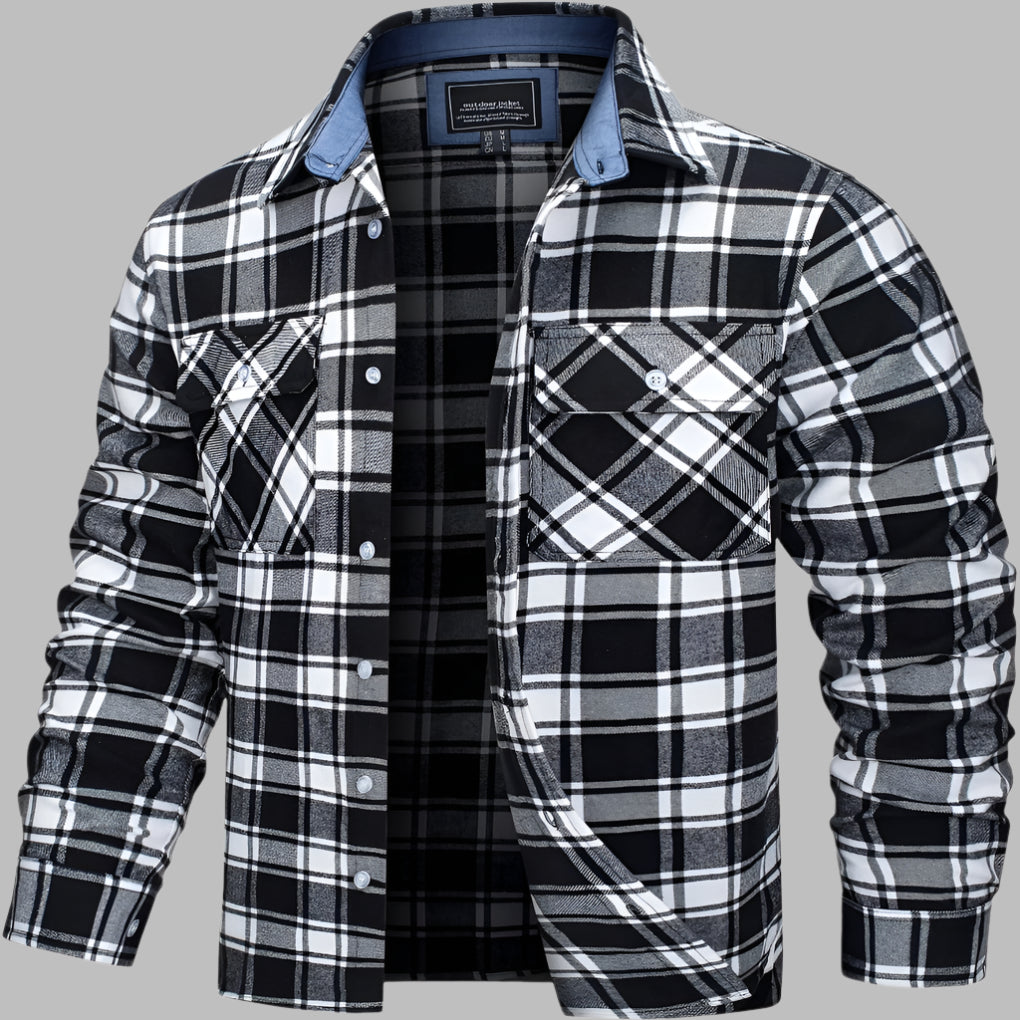 Chemise de bûcheron en flanelle à carreaux de coton