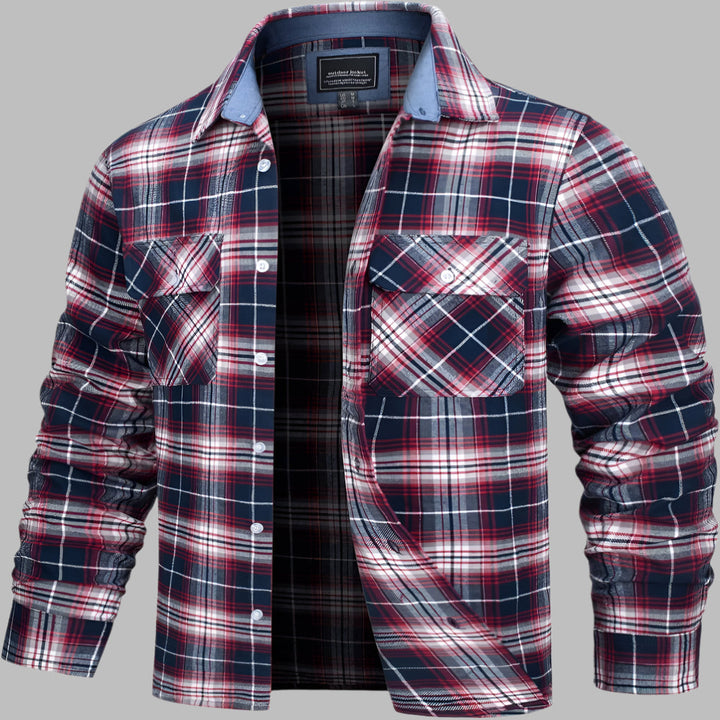 Chemise de bûcheron en flanelle à carreaux de coton