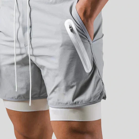 Pantalon de sport 2 en 1 pour homme