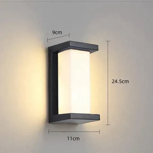 Applique murale d'extérieur à LED avec détecteur de mouvement et éclairage intelligent
