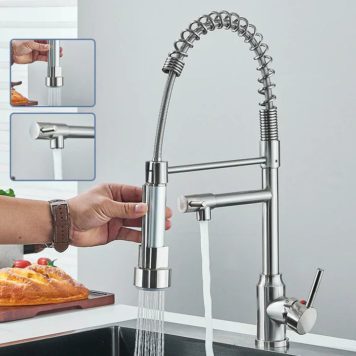 Robinet de cuisine pivotant à 360°
