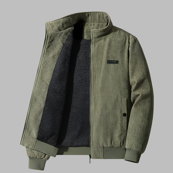 Veste d'hiver en velours côtelé pour homme