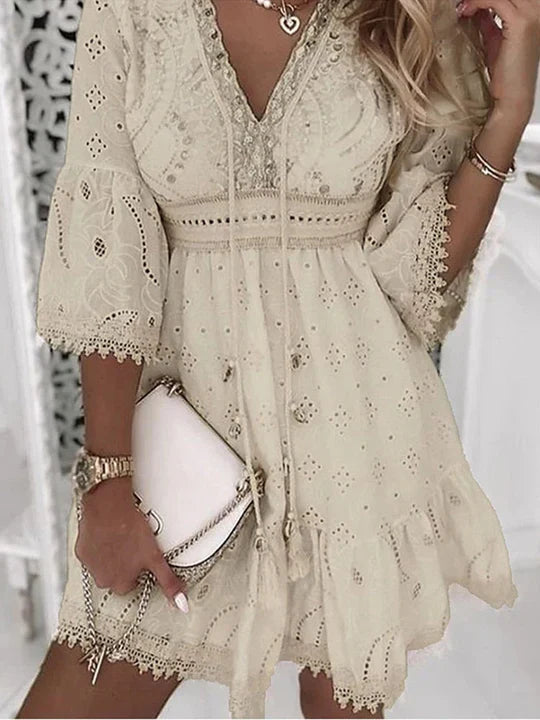 Robe d'été bohème avec broderie