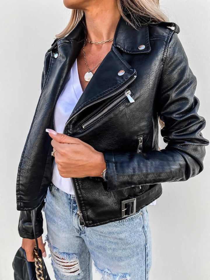 Zinnia | Veste en cuir pour femmes