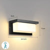 Applique murale d'extérieur à LED avec détecteur de mouvement et éclairage intelligent