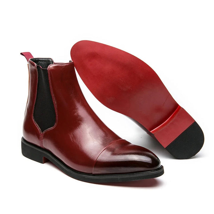 Bottines Chelsea élégantes à bout droit et longueur cheville