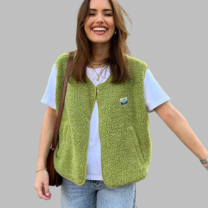 Gilet en laine d'agneau de qualité supérieure