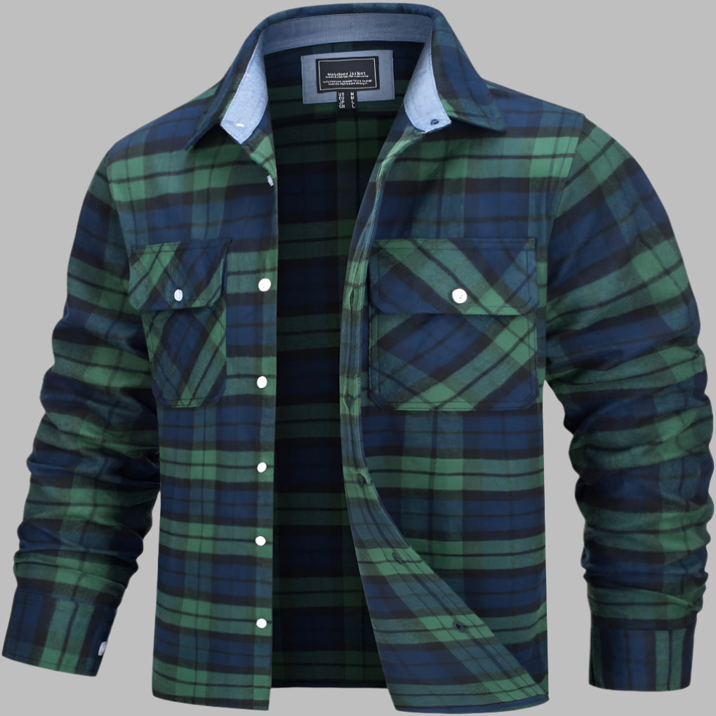 Chemise de bûcheron en flanelle à carreaux de coton