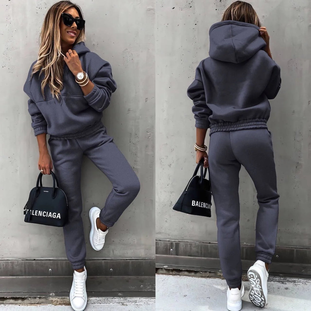 Ensemble de Survêtement à Capuche pour Femme