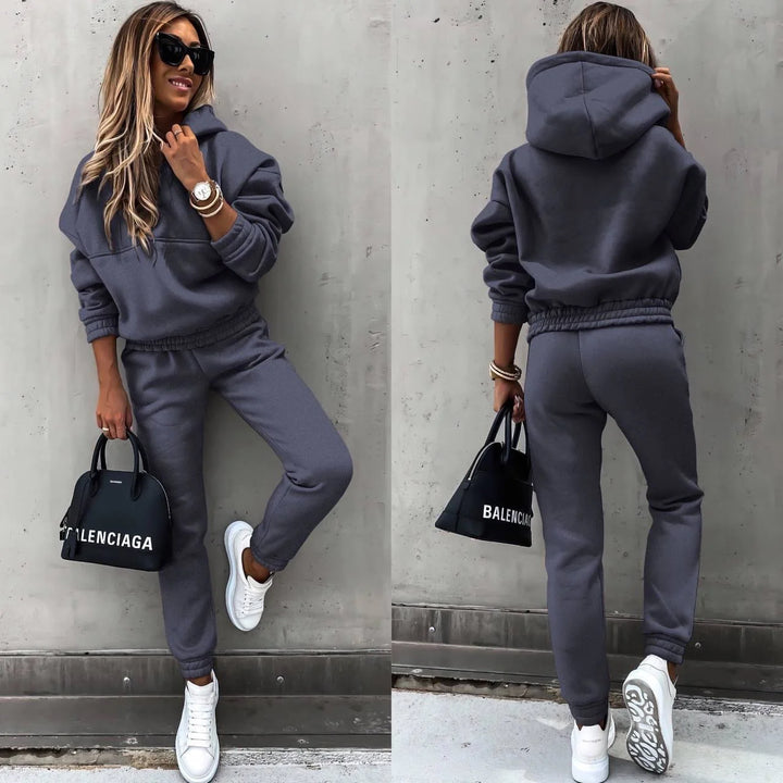 Ensemble de Survêtement à Capuche pour Femme