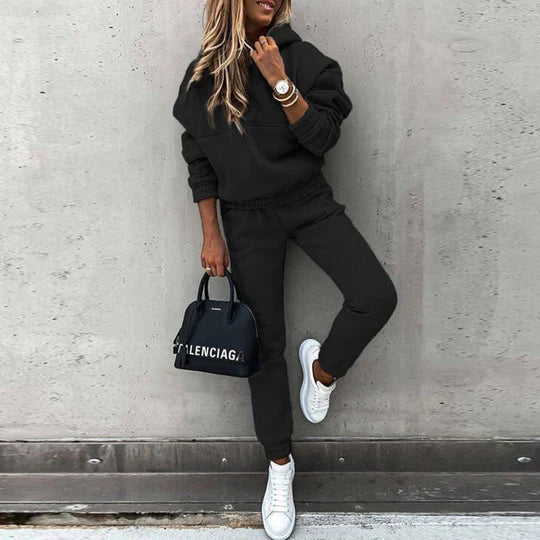 Ensemble de Survêtement à Capuche pour Femme
