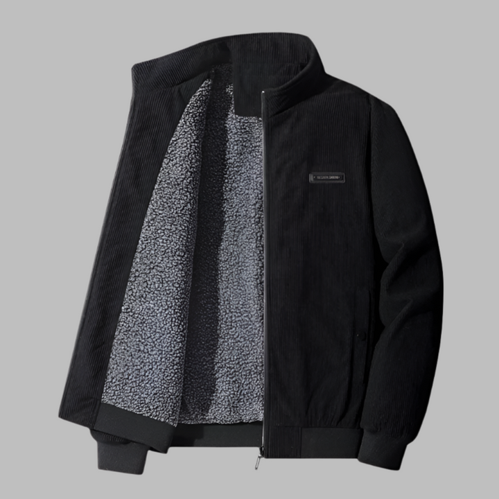 Veste d'hiver en velours côtelé pour homme