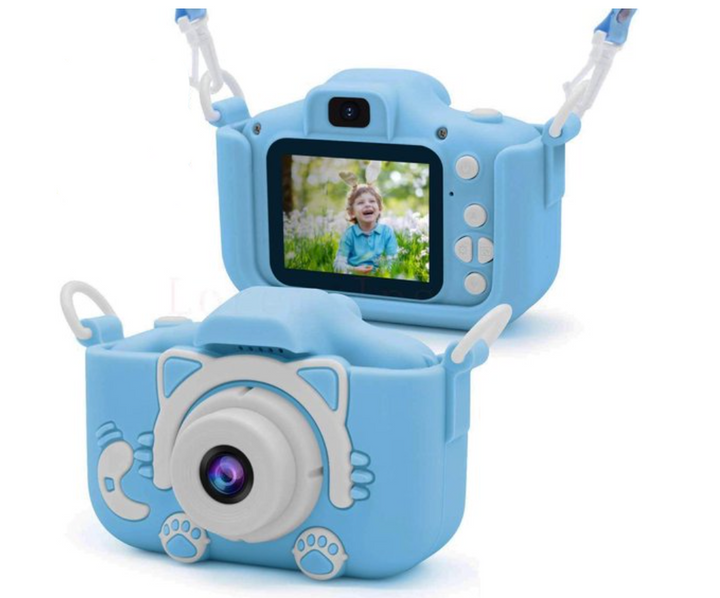 Mini appareil photo numérique HD avec étui de protection pour enfants