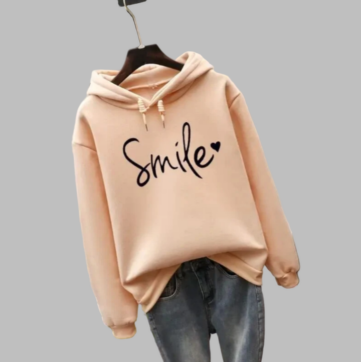 Sweat à capuche Smile pour femme