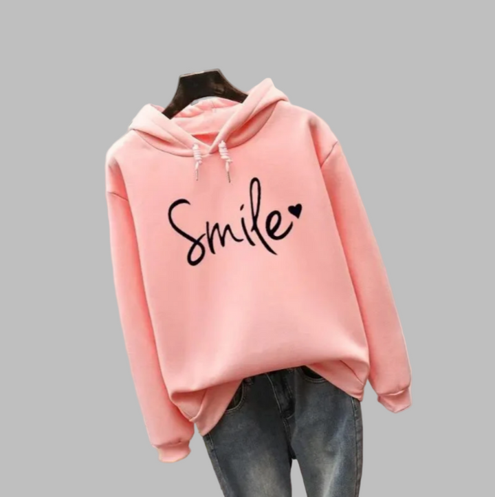 Sweat à capuche Smile pour femme