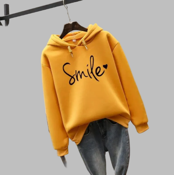 Sweat à capuche Smile pour femme