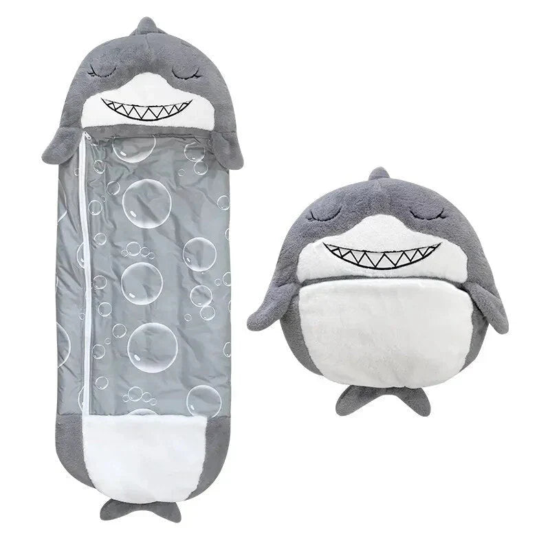 Sac de couchage et peluche pour enfants en un