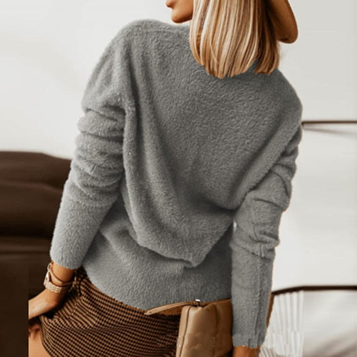 Elise - Pull en tricot avec boutons statement