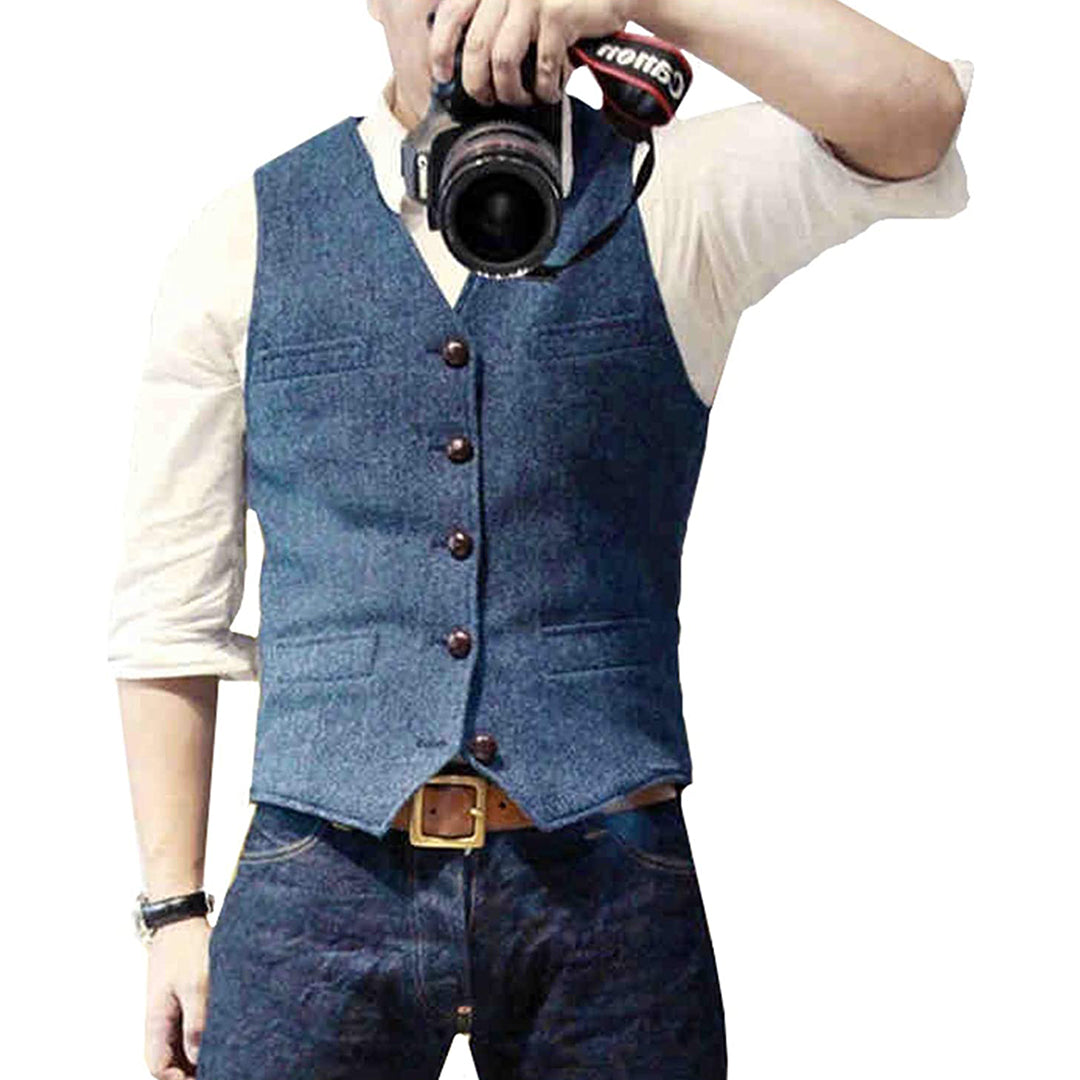 Gilet en jean pour hommes : style intemporel et polyvalence