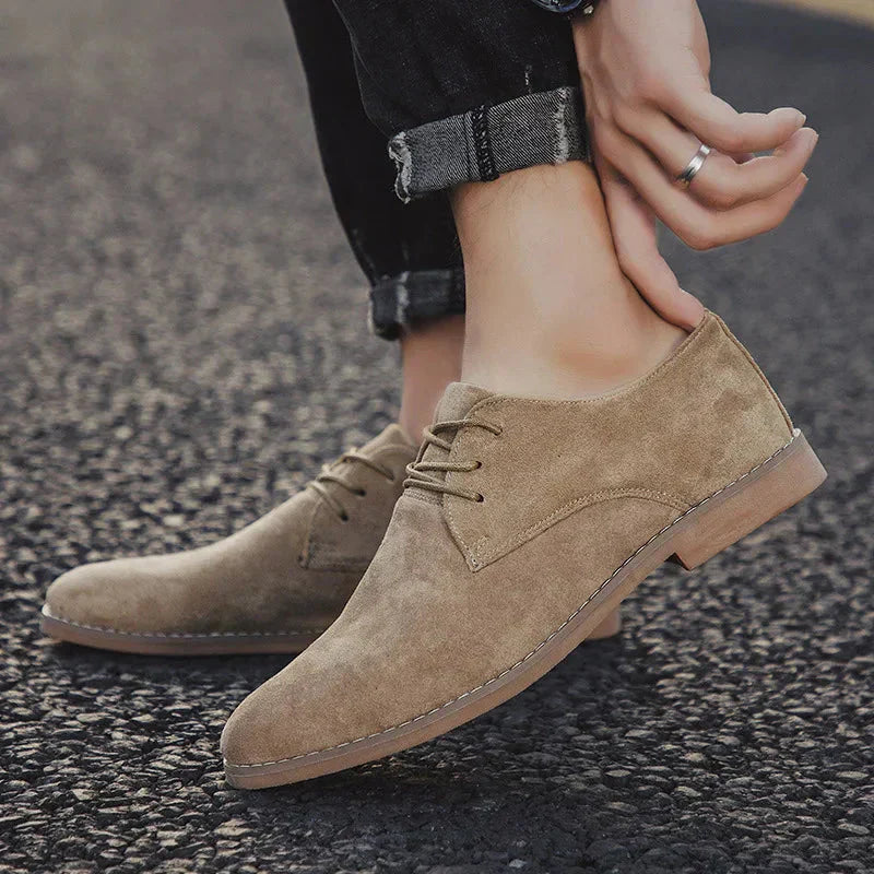 Chaussures Oxford en daim pour homme