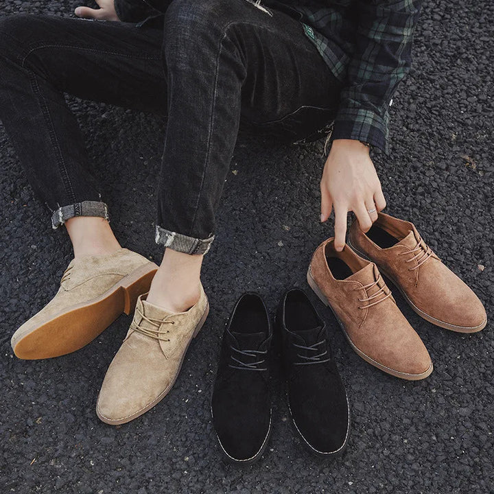 Chaussures Oxford en daim pour homme