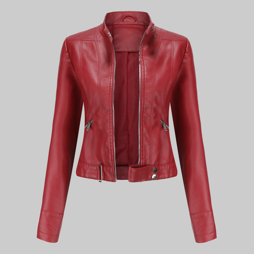 Veste en cuir pour femme