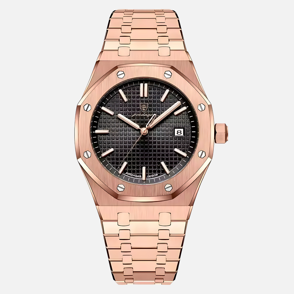 Montre élégante pour homme en acier inoxydable