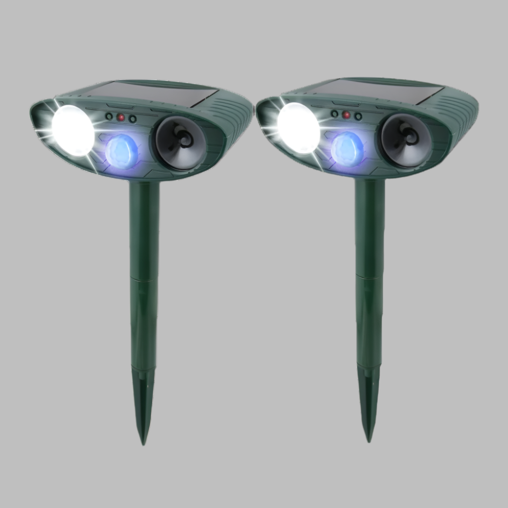 Dispositif antiparasitaire solaire à ultrasons pour l'extérieur