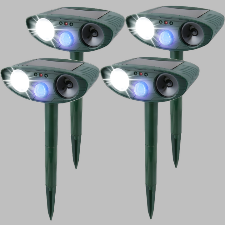 Dispositif antiparasitaire solaire à ultrasons pour l'extérieur