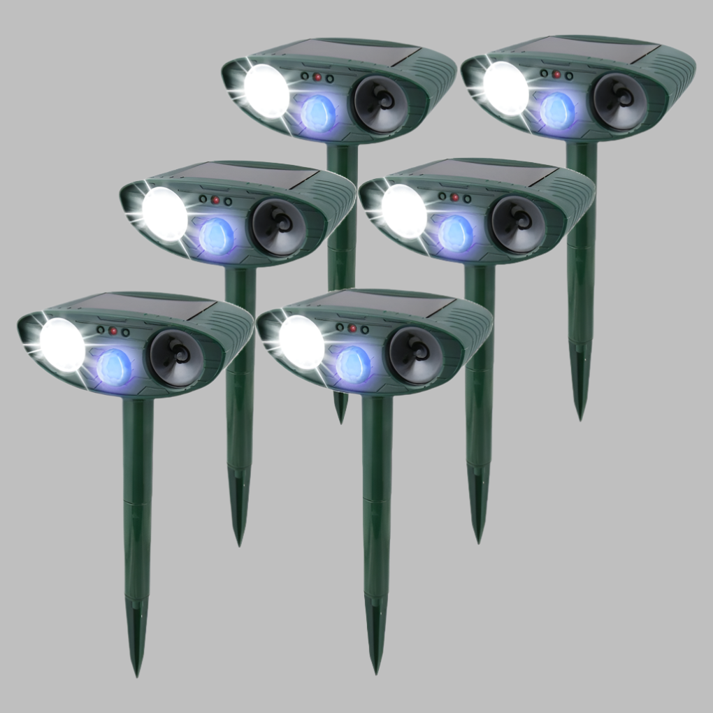 Dispositif antiparasitaire solaire à ultrasons pour l'extérieur