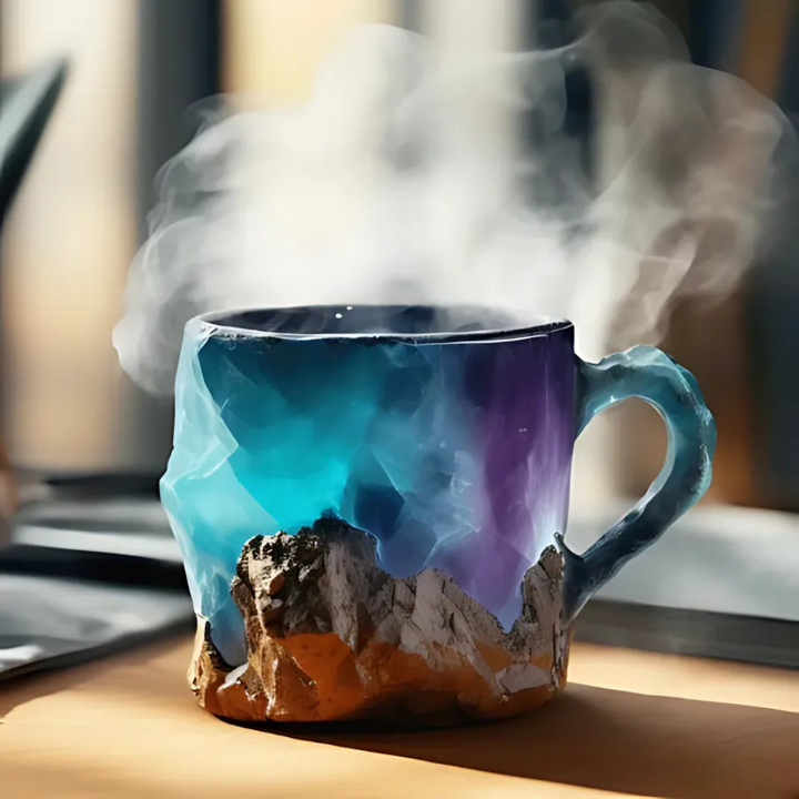 Tasses à café en cristal minéral