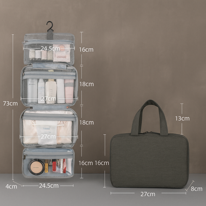 Organisateur de toilette à plusieurs compartiments