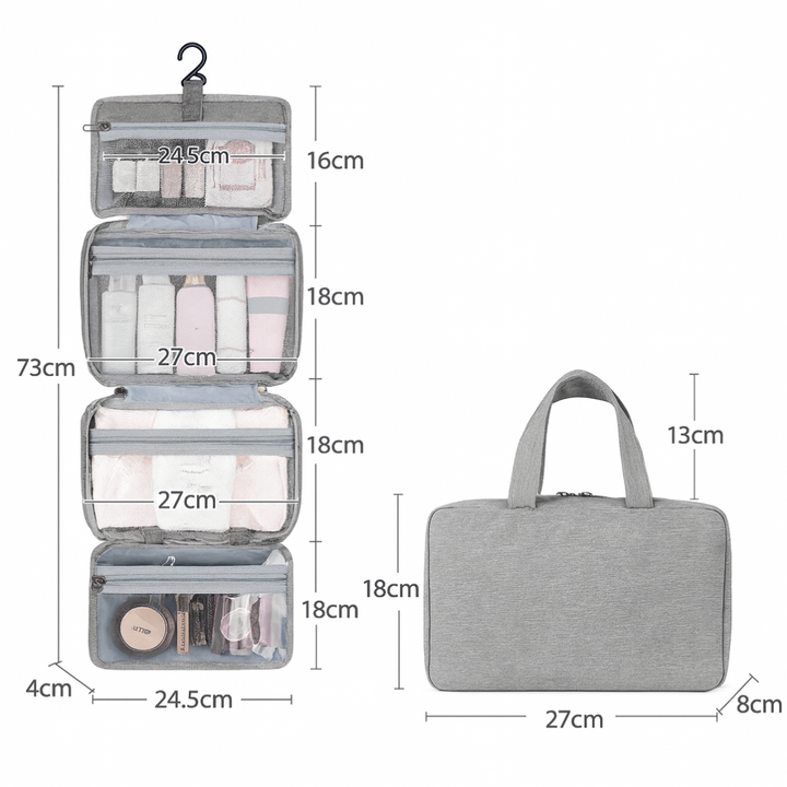 Organisateur de toilette à plusieurs compartiments