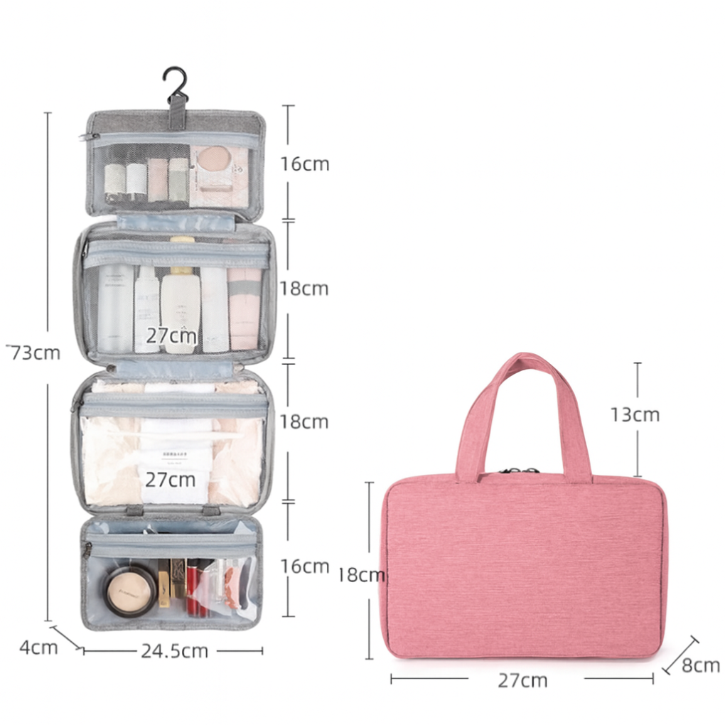 Organisateur de toilette à plusieurs compartiments