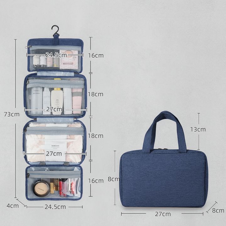 Organisateur de toilette à plusieurs compartiments