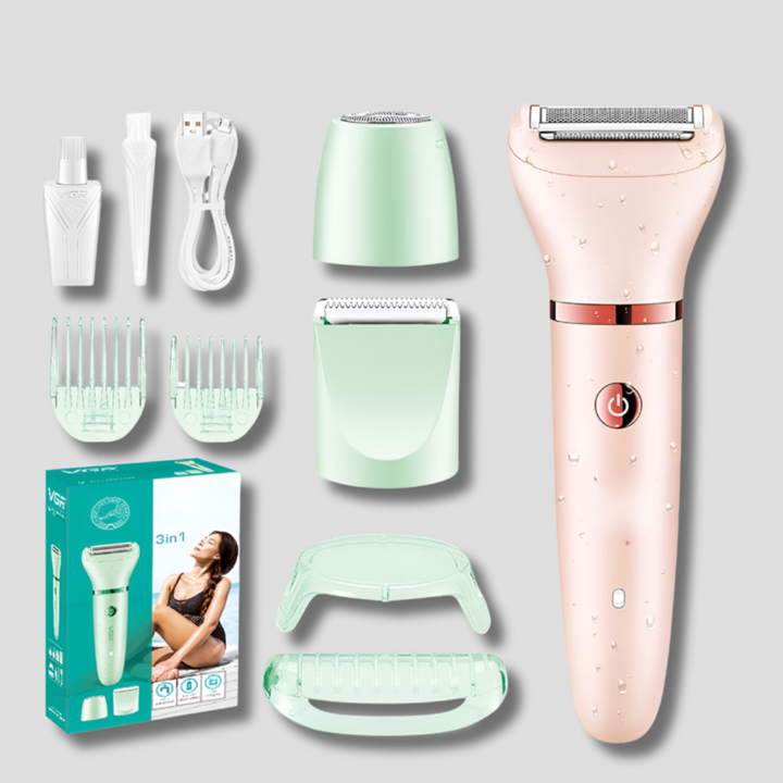 SmoothShave - Rasoir 3 en 1 pour femme