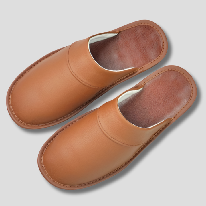 Chaussons en cuir pour hommes