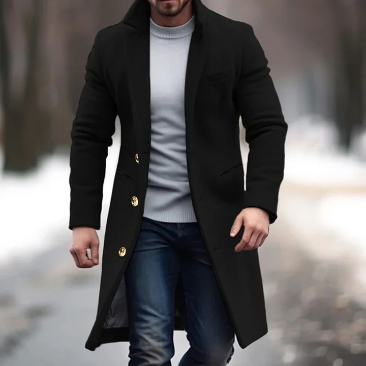 Manteau en laine mélangée pour homme – Une couche élégante pour les journées plus fraîches