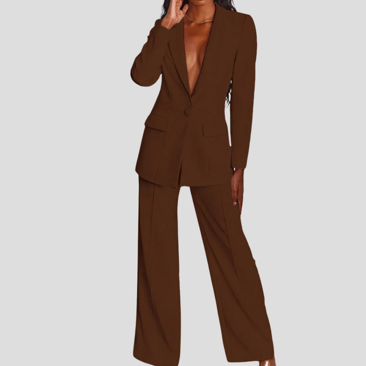 Ensemble blazer et pantalon pour femme