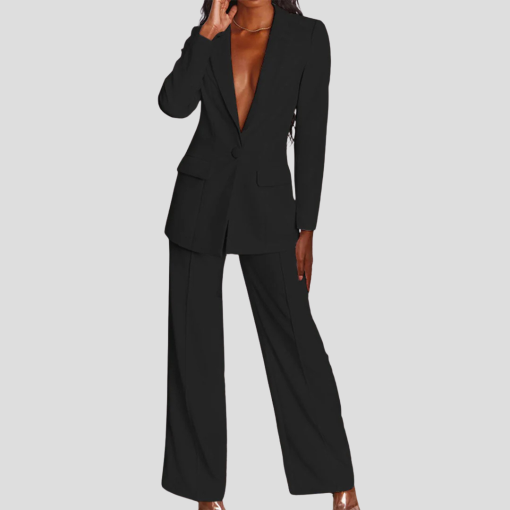 Ensemble blazer et pantalon pour femme