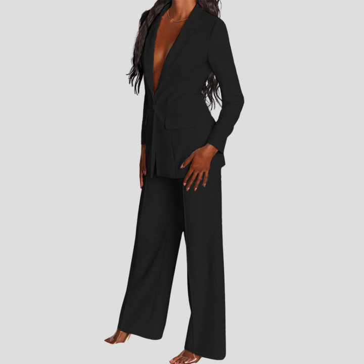 Ensemble blazer et pantalon pour femme