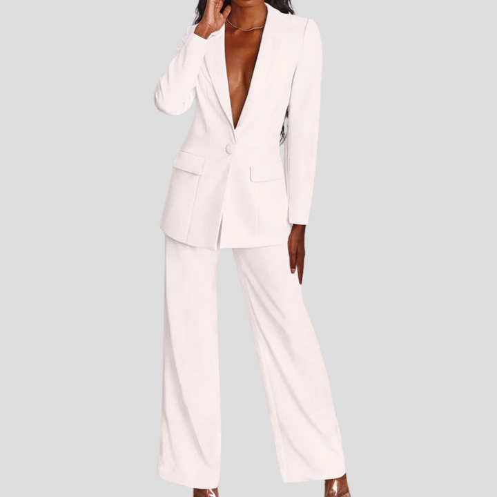 Ensemble blazer et pantalon pour femme