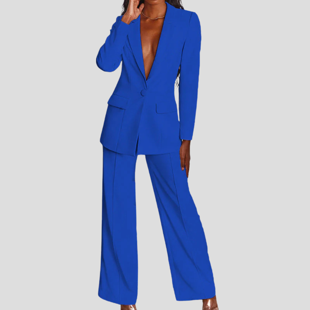 Ensemble blazer et pantalon pour femme
