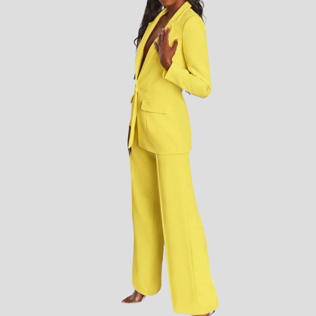 Ensemble blazer et pantalon pour femme